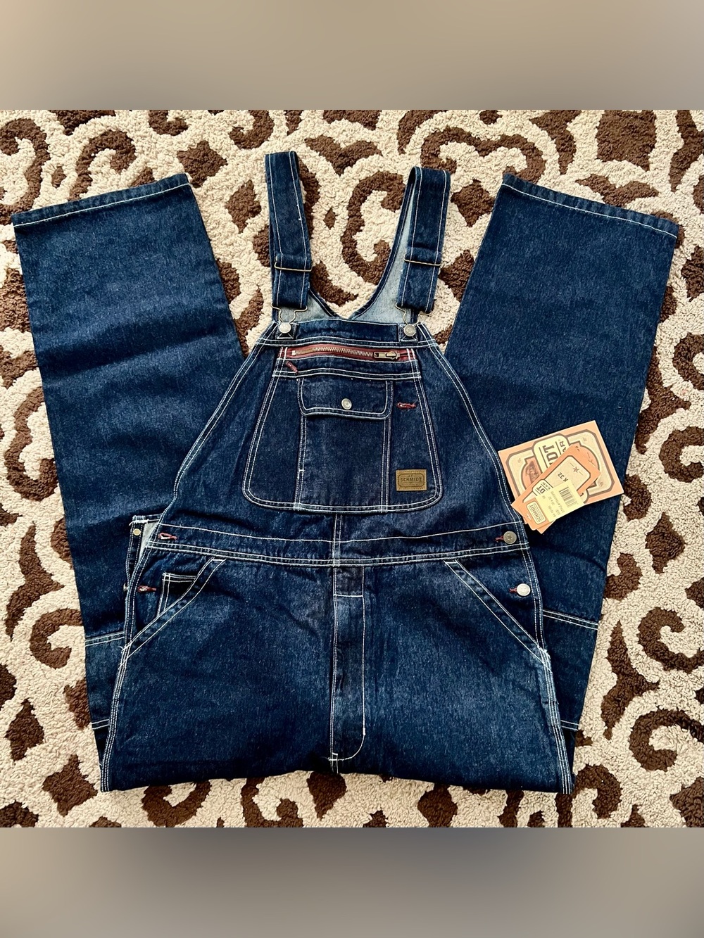 C.E. Schmidt Workwear Denim Bib Overalls 36x32 NWT - Picture 7 of 7